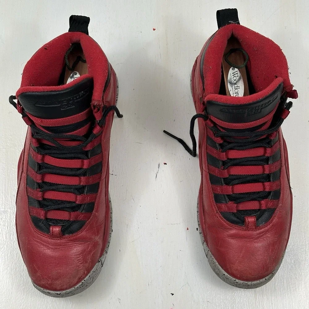 Air Jordan 10 Retro 30th Bulls Over Broadway Shoes‎ Men 9 Gym Red 705178 601